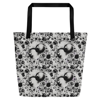 Large Tote Bag w/ Pocket - Crater Swirl