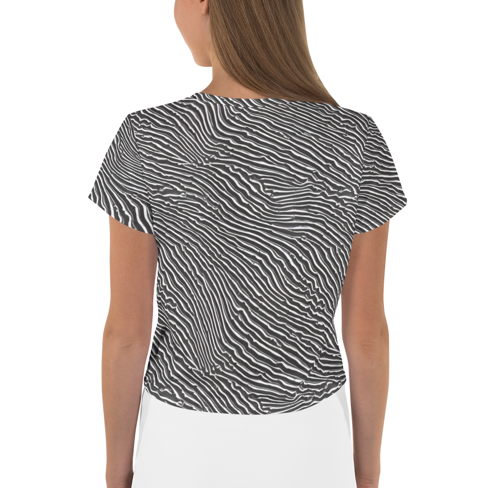 Women's Crop Tee - Hypnotic Waves