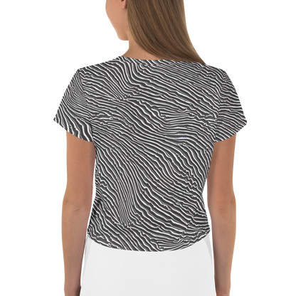 Women's Crop Tee - Hypnotic Waves