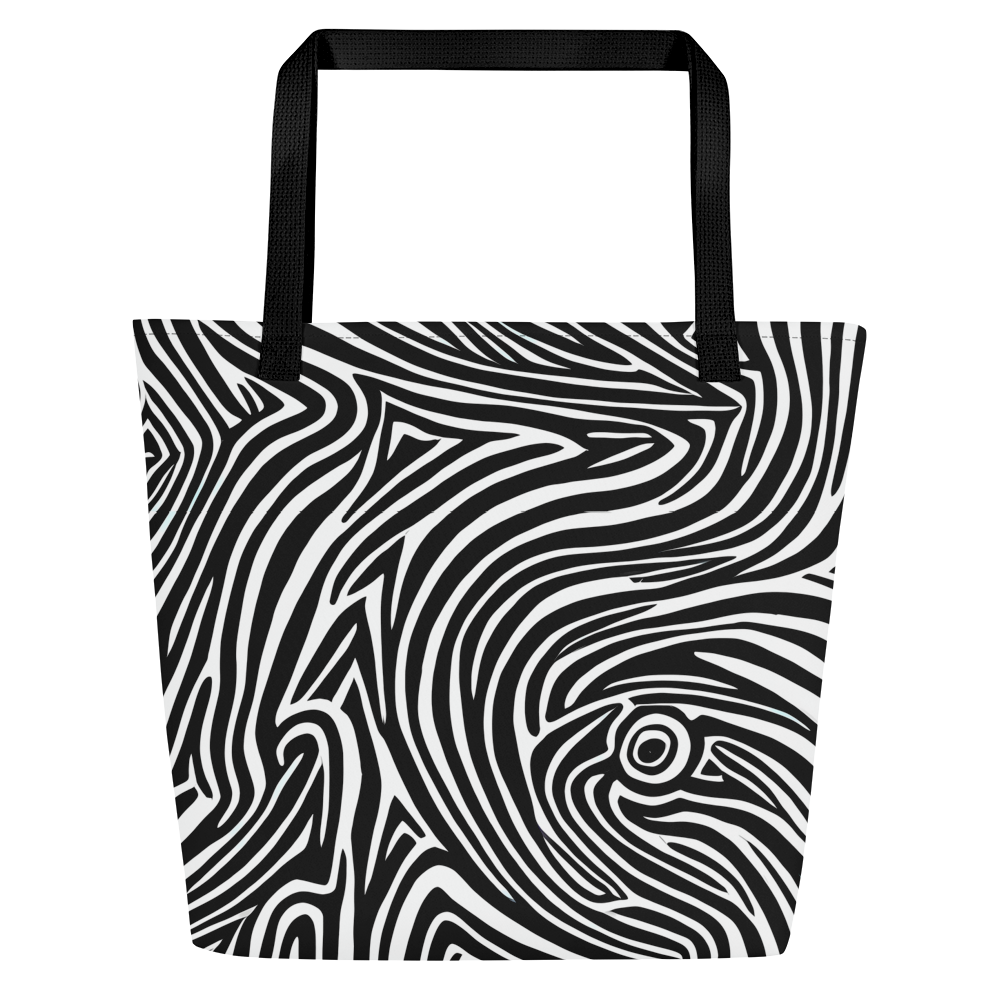 Large Tote Bag w/ Pocket - Vortex Veins