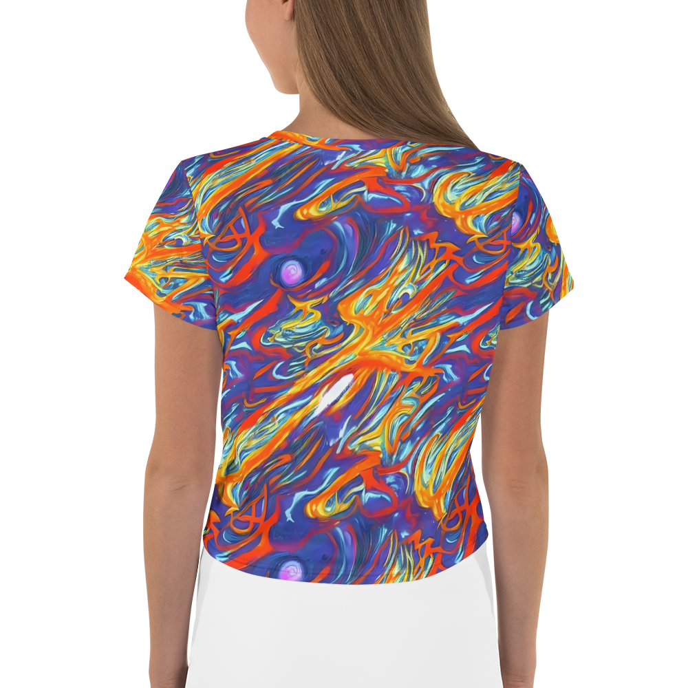 Women's Crop Tee - Galactic Ember