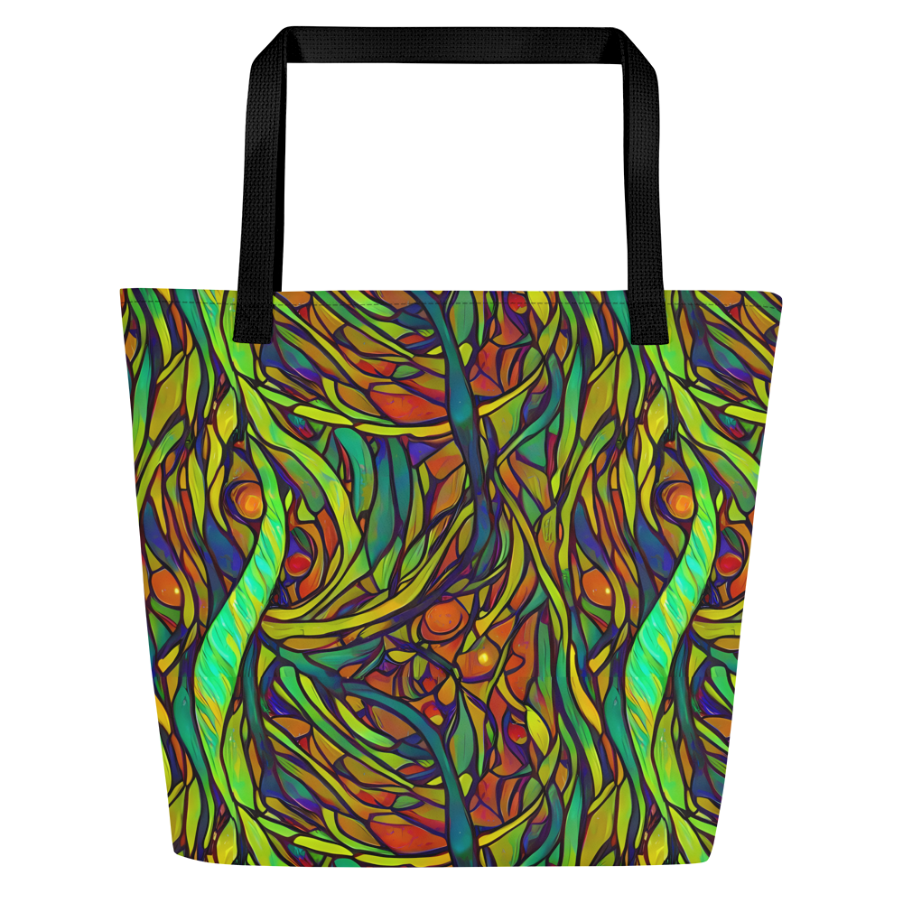 Large Tote Bag w/ Pocket - Cosmic Garden