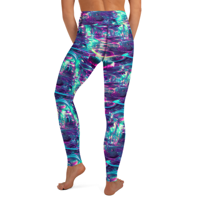 Yoga Leggings - Synthwave Surge