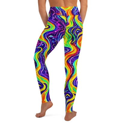 Yoga Leggings - Galactic Flames