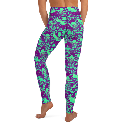 Yoga Leggings - Alien Ripples