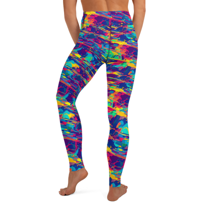 Yoga Leggings - Spectrum Streaks