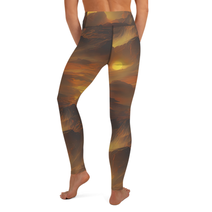 Yoga Leggings - Sunset Shores