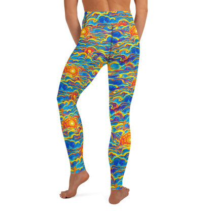 Yoga Leggings - Chroma Ripple