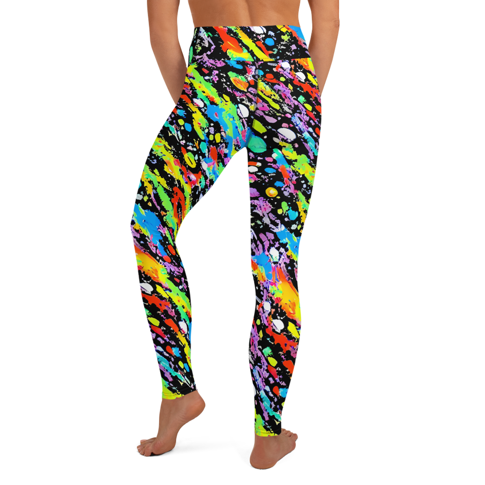 Yoga Leggings - Pollock Pulse