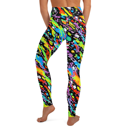 Yoga Leggings - Pollock Pulse