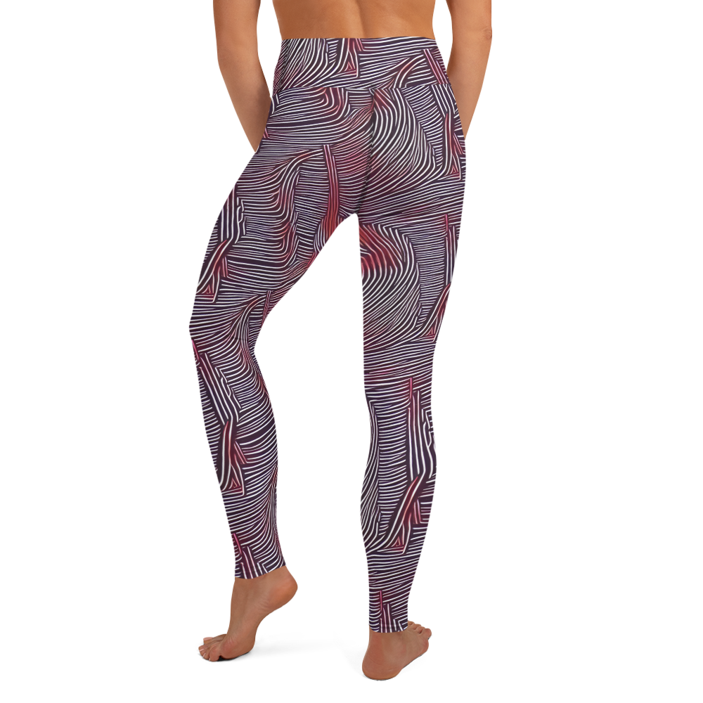 Yoga Leggings - Nebula Waves