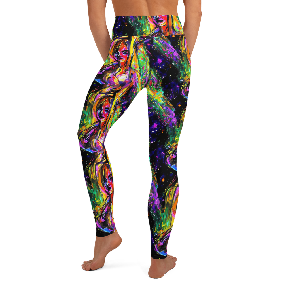 Yoga Leggings - Galactic Flamenco