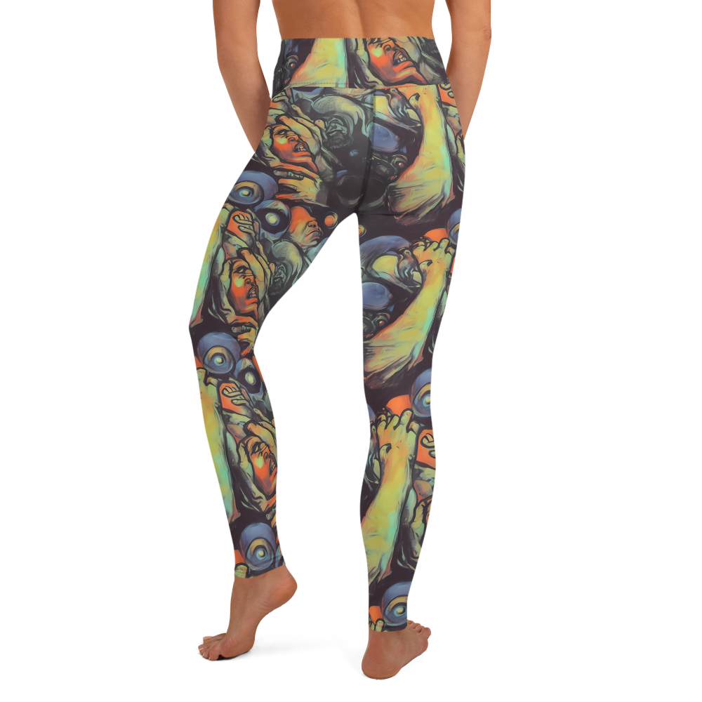 Yoga Leggings - Cosmic Scream