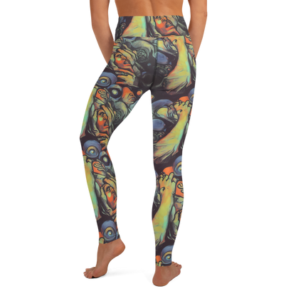 Yoga Leggings - Cosmic Scream