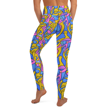 Yoga Leggings - Cosmic Curves