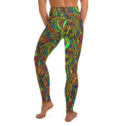 Yoga Leggings - Cosmic Garden