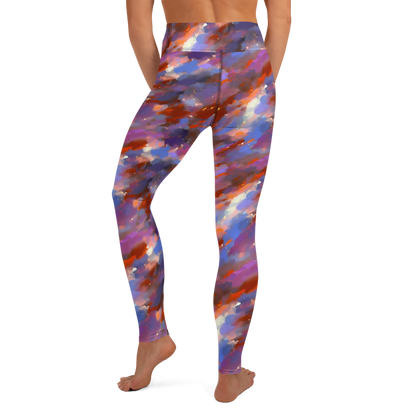 Yoga Leggings - Celestial Brushstroke