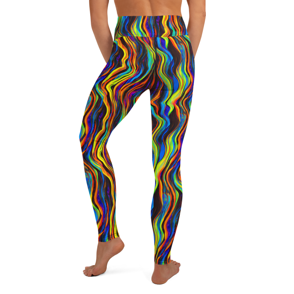 Yoga Leggings - Celestial Waves