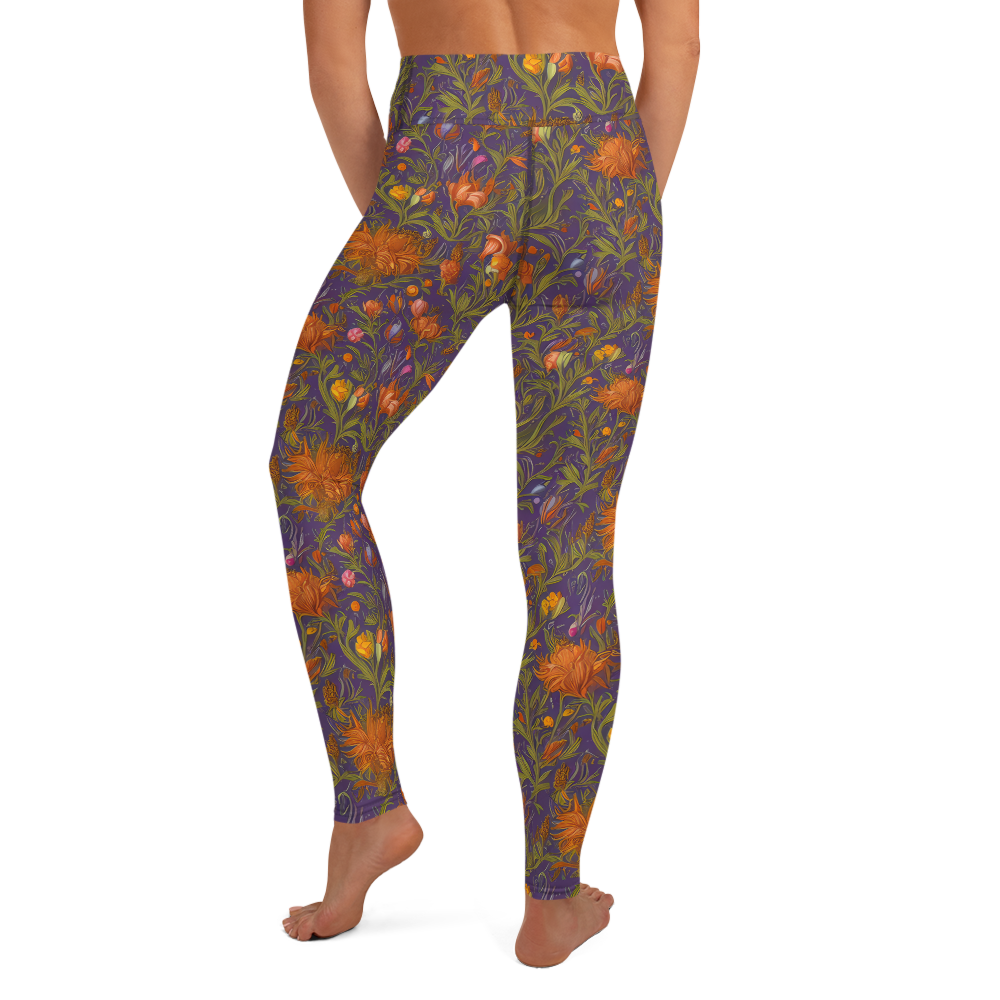 Yoga Leggings - Botanical Nebula