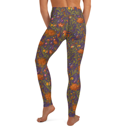 Yoga Leggings - Botanical Nebula