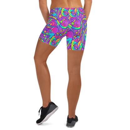 Shorts - Neon Galaxy Whirl