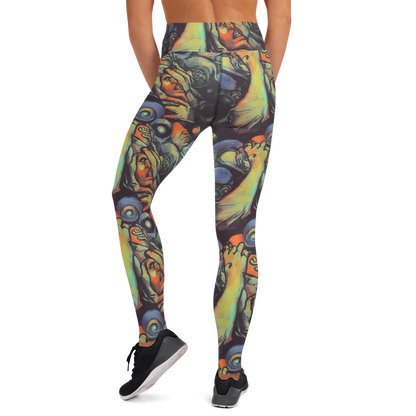 Yoga Leggings - Cosmic Scream