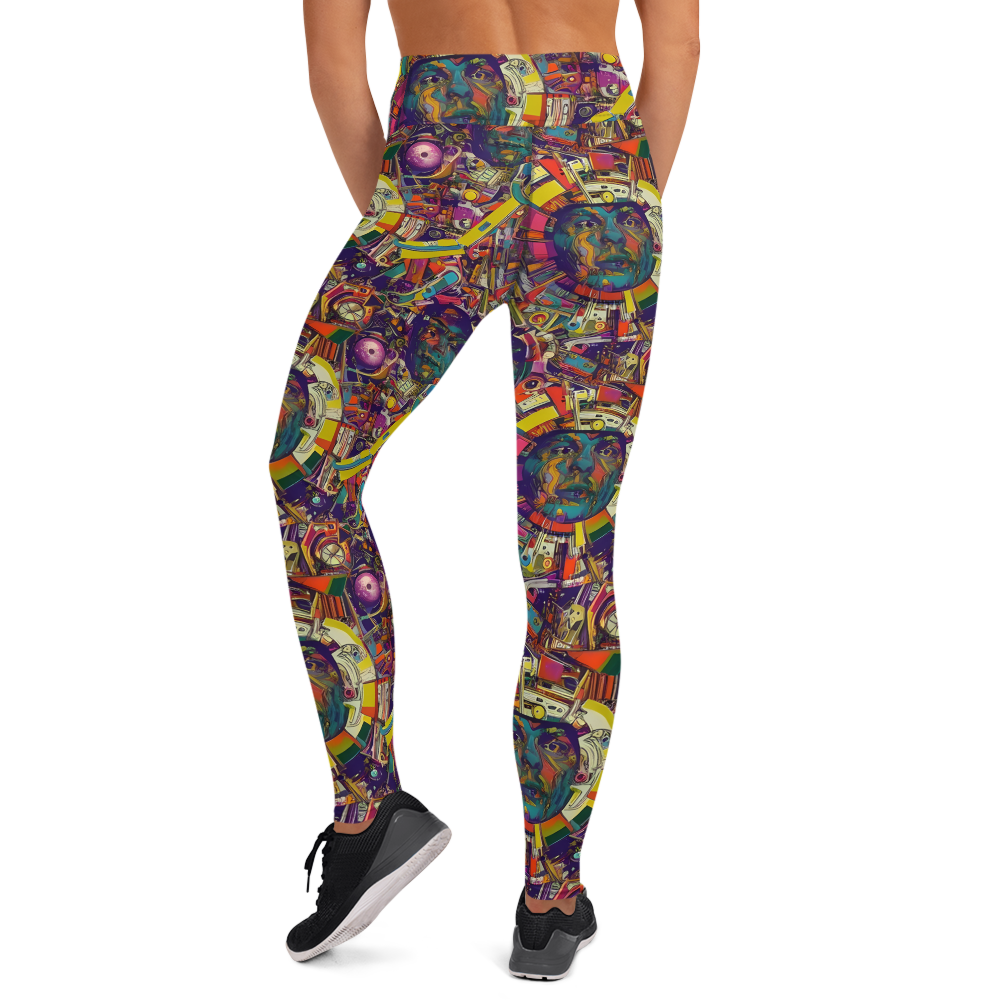 Yoga Leggings - Cosmic Collage