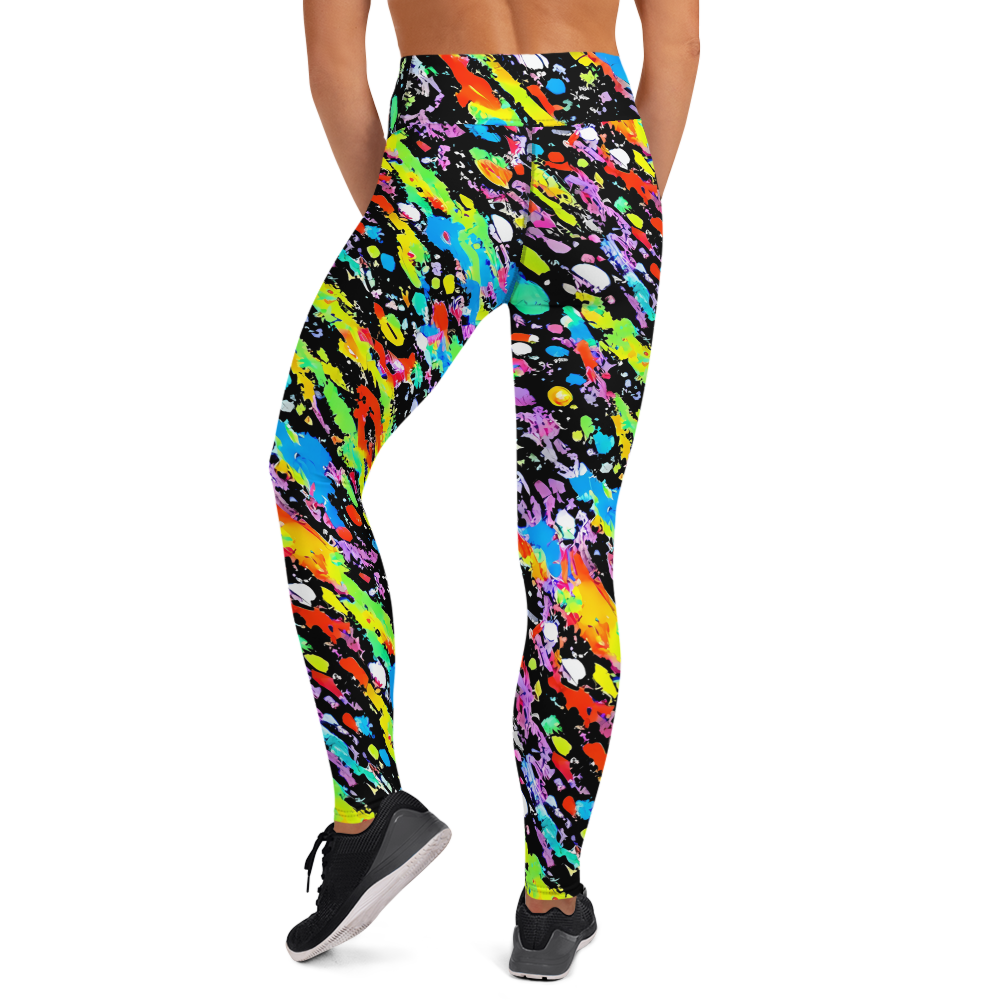 Yoga Leggings - Pollock Pulse