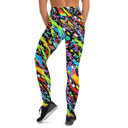 Yoga Leggings - Pollock Pulse