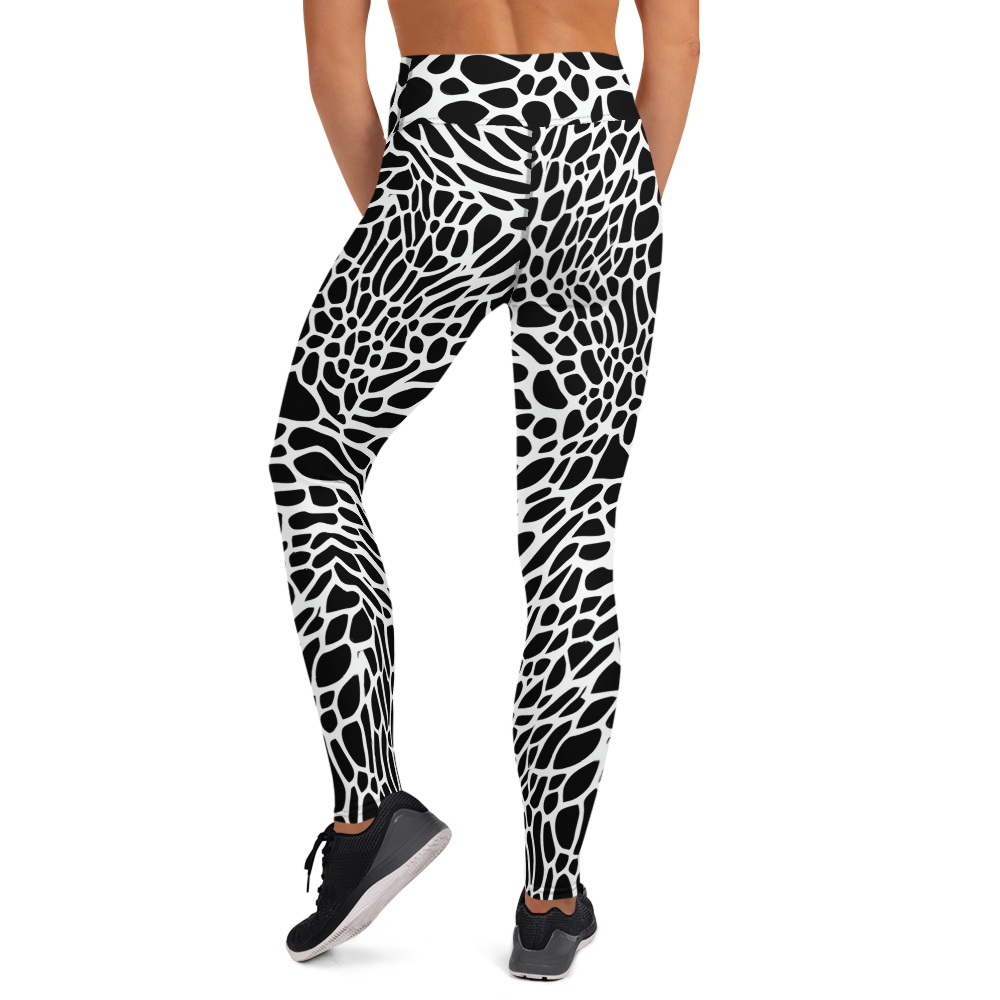 Yoga Leggings - Monochrome Mystique