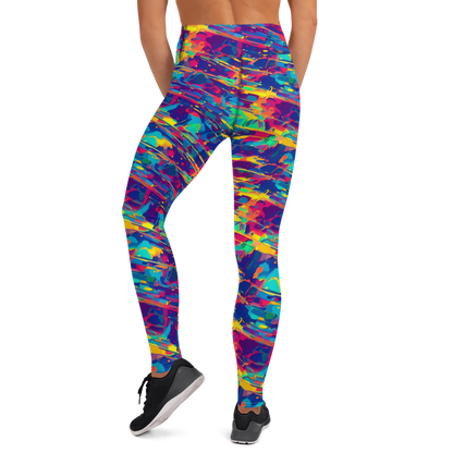 Yoga Leggings - Spectrum Streaks