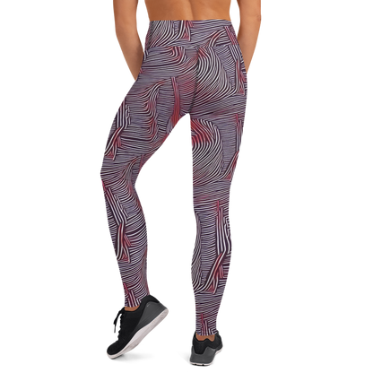 Yoga Leggings - Nebula Waves