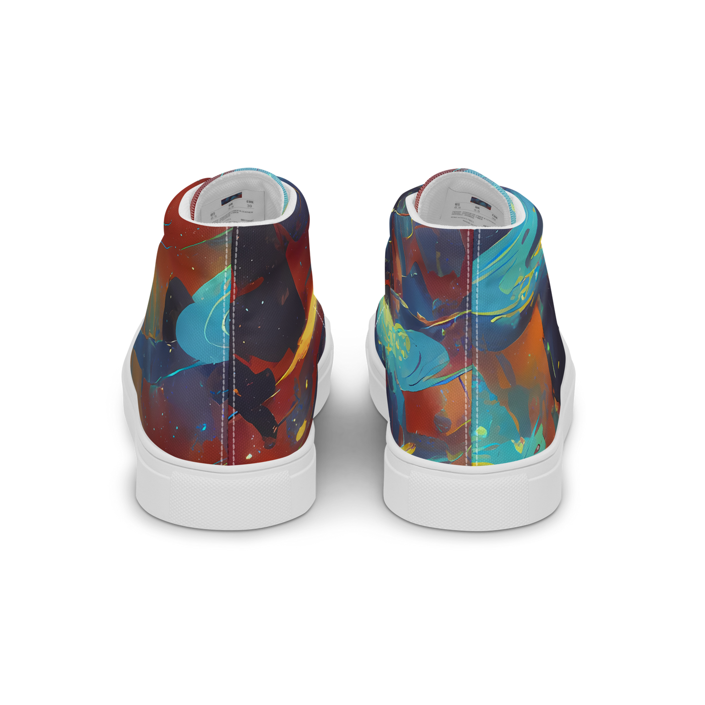 Women's High Top Canvas Shoes - Journey Through Infinity