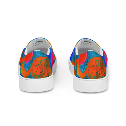 Women's Slip-On Canvas Shoes - Vibrant Mosaic