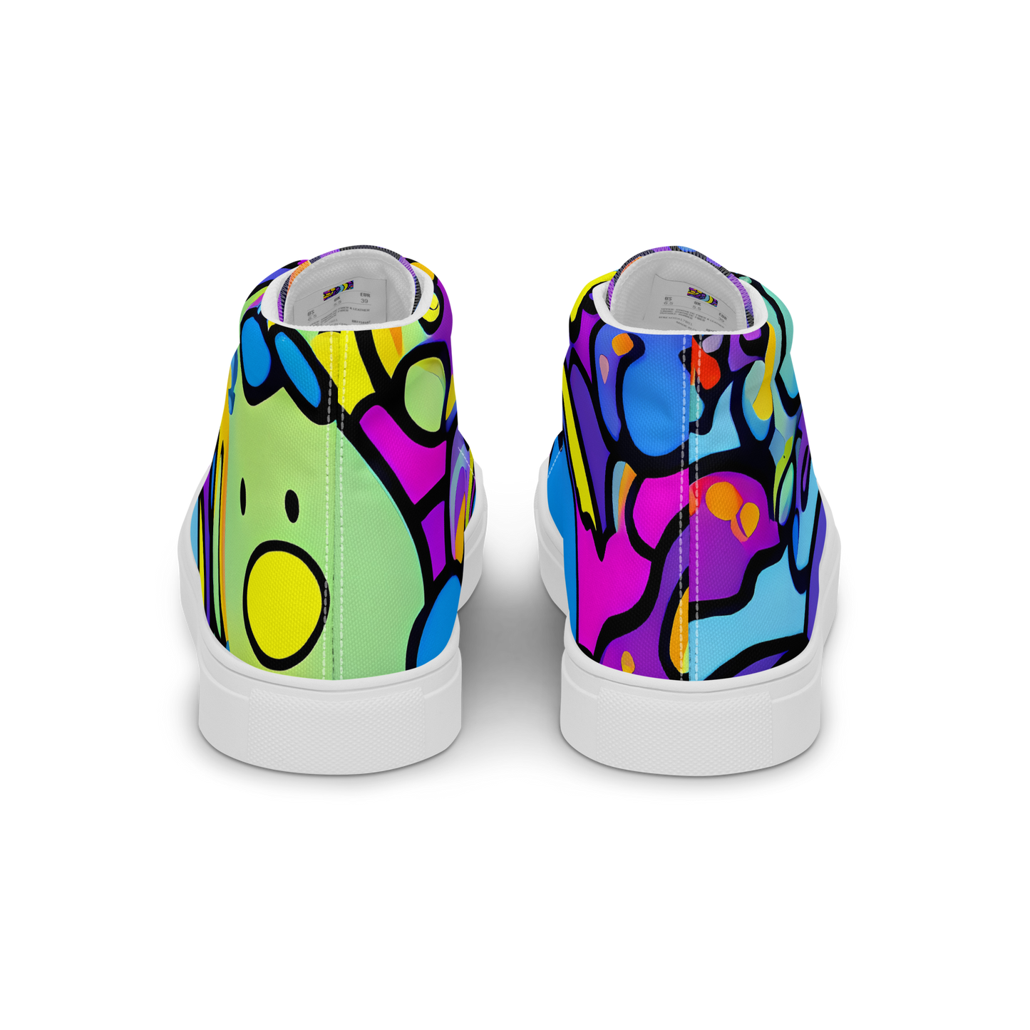 Women's High Top Canvas Shoes - Radiant Lagoon