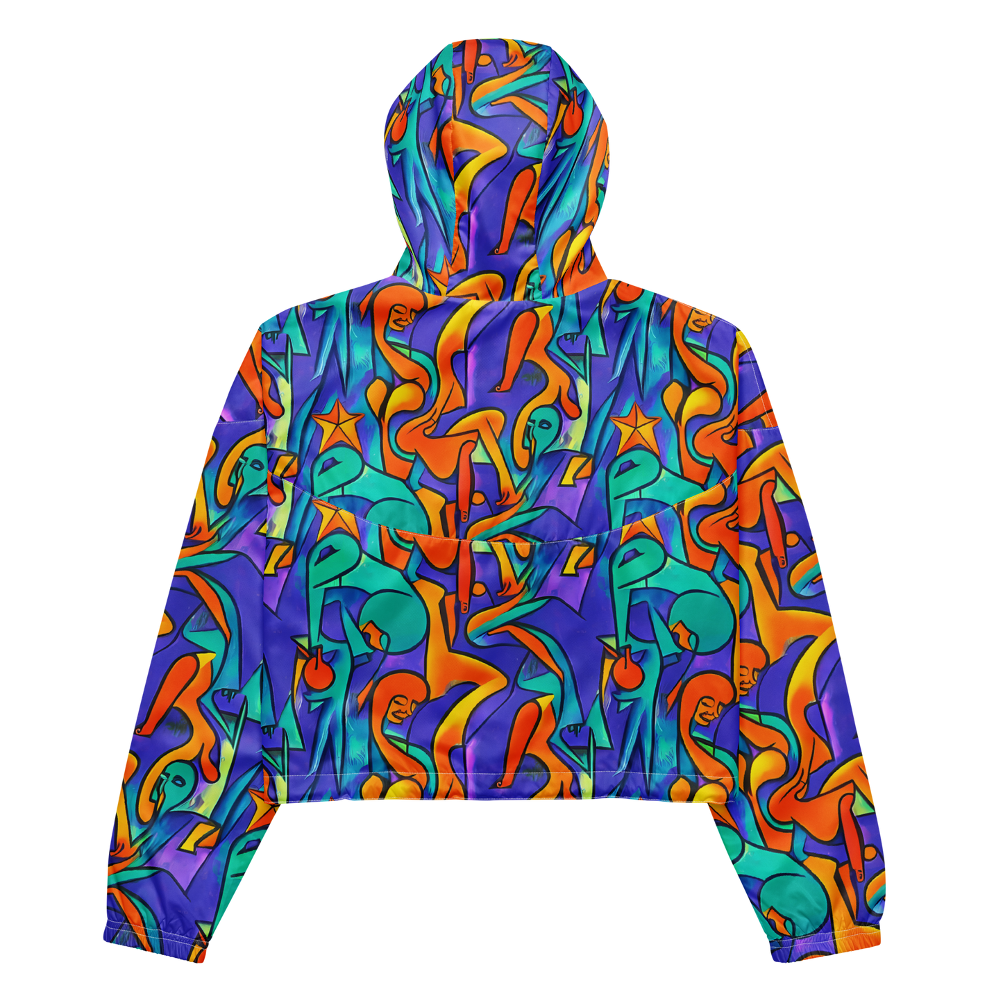 Women's Cropped Windbreaker - Surreal Movements