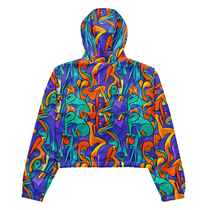 Women's Cropped Windbreaker - Surreal Movements