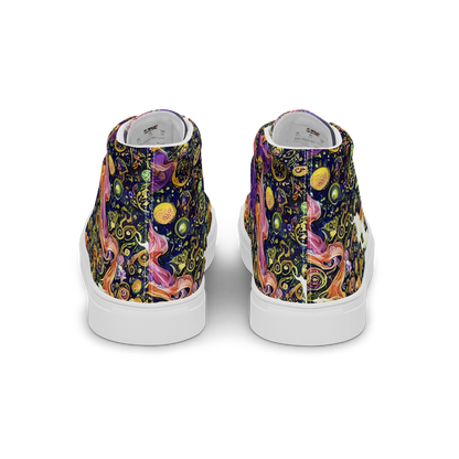 Women's High Top Canvas Shoes - Ethereal Waltz