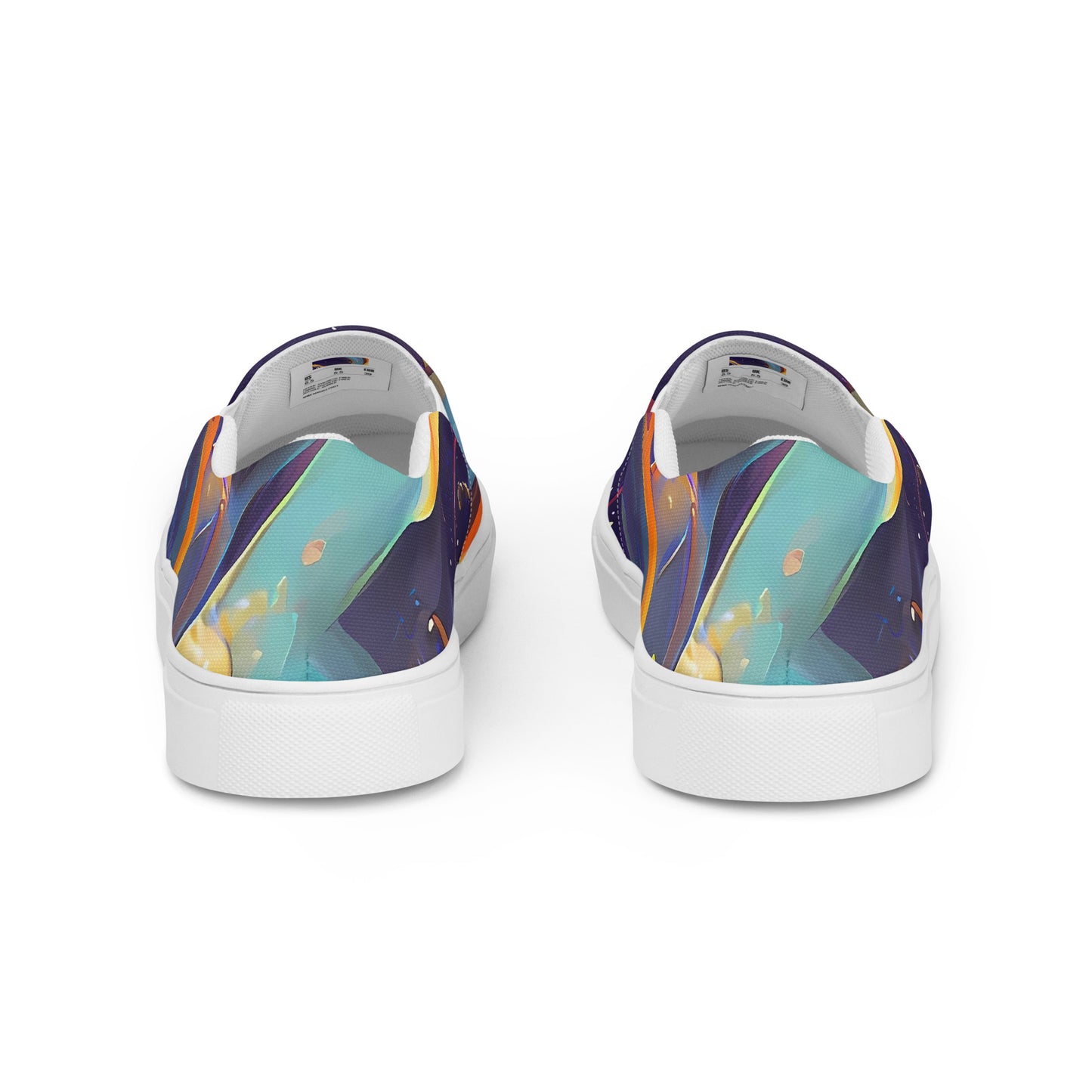 Women's Slip-On Canvas Shoes - Brownian Flow