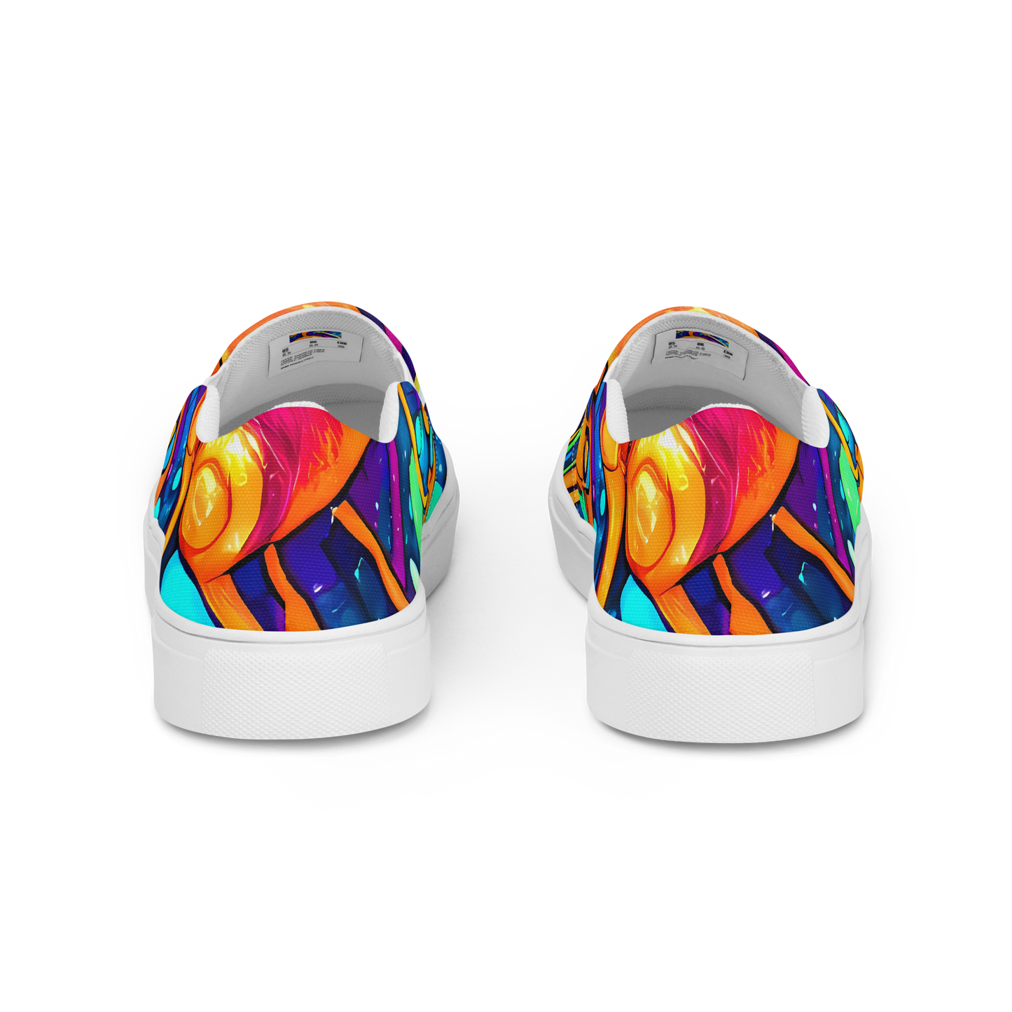 Men's Slip-On Canvas Shoes - Iridescent Nebula