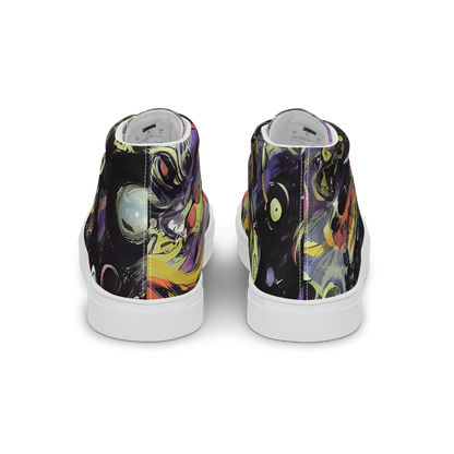 Men's High Top Canvas Shoes - Fires of the Void