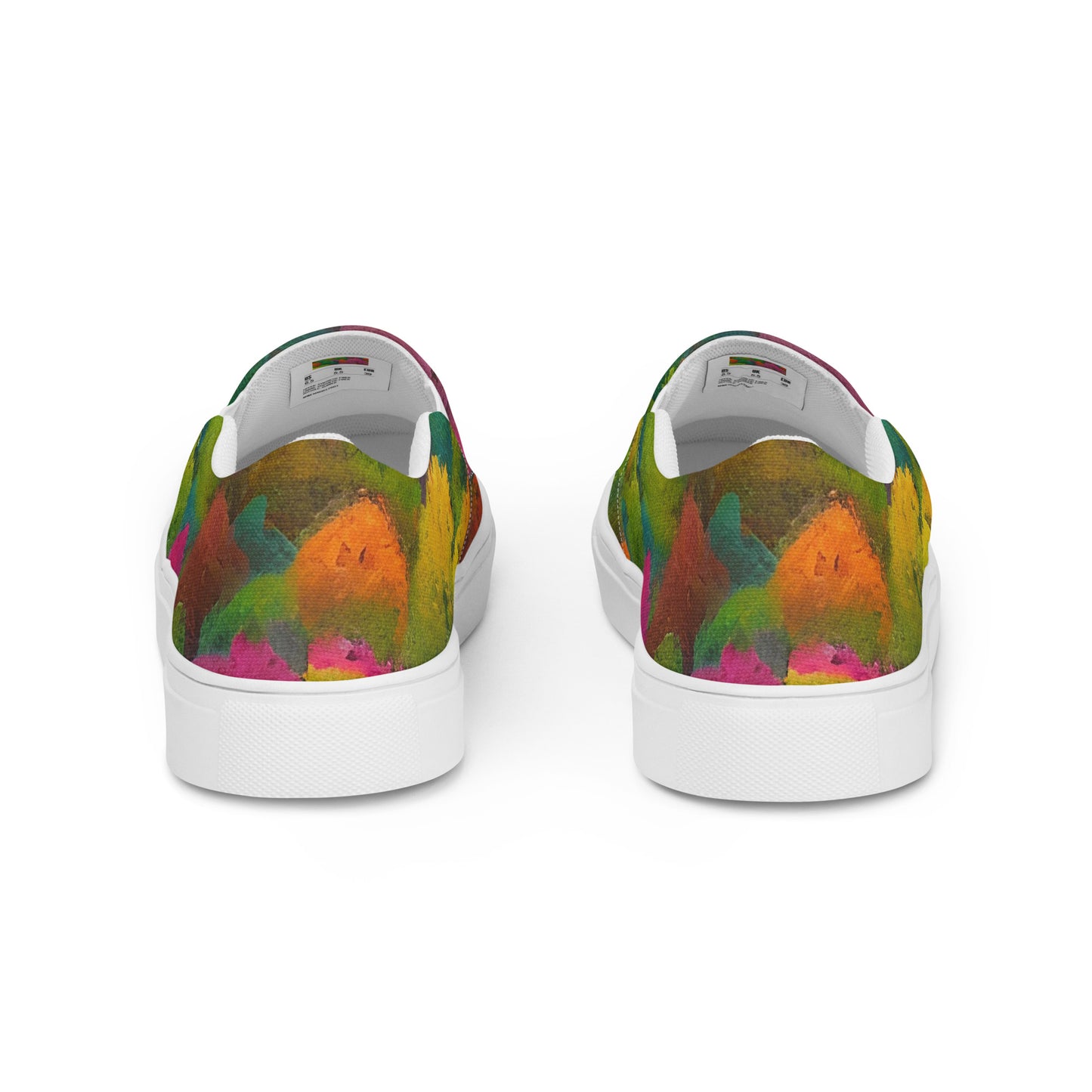 Men's Slip-On Canvas Shoes - Autumn Kaleidoscope