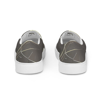 Women's Slip-On Canvas Shoes - Nebula Veins