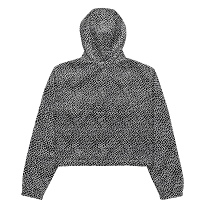 Women's Cropped Windbreaker - Abstract Expressionism, Goy~C Hashiguchi, Benjamin Block