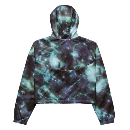 Women's Cropped Windbreaker - Roversi Nebula