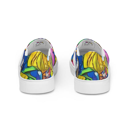 Women's Slip-On Canvas Shoes - Galactic Masquerade