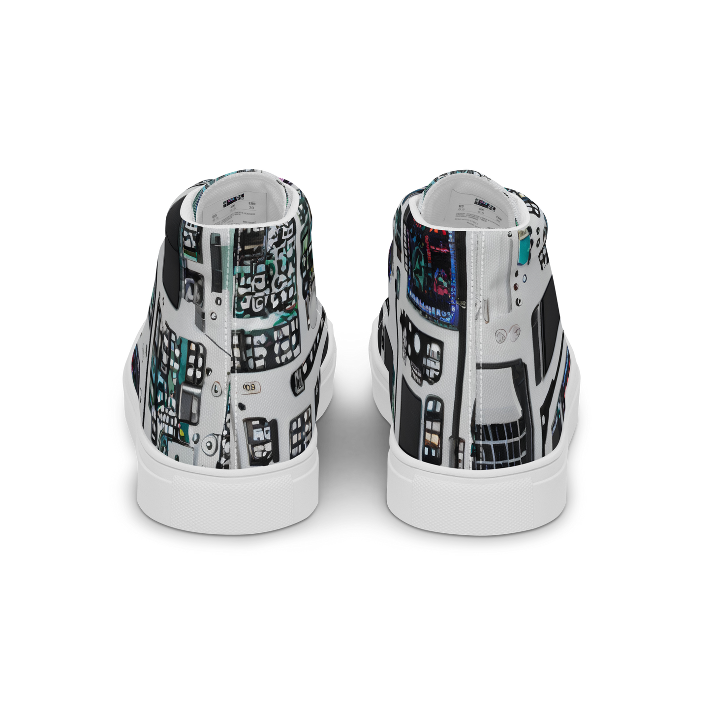 Women's High Top Canvas Shoes - Wired Wonders