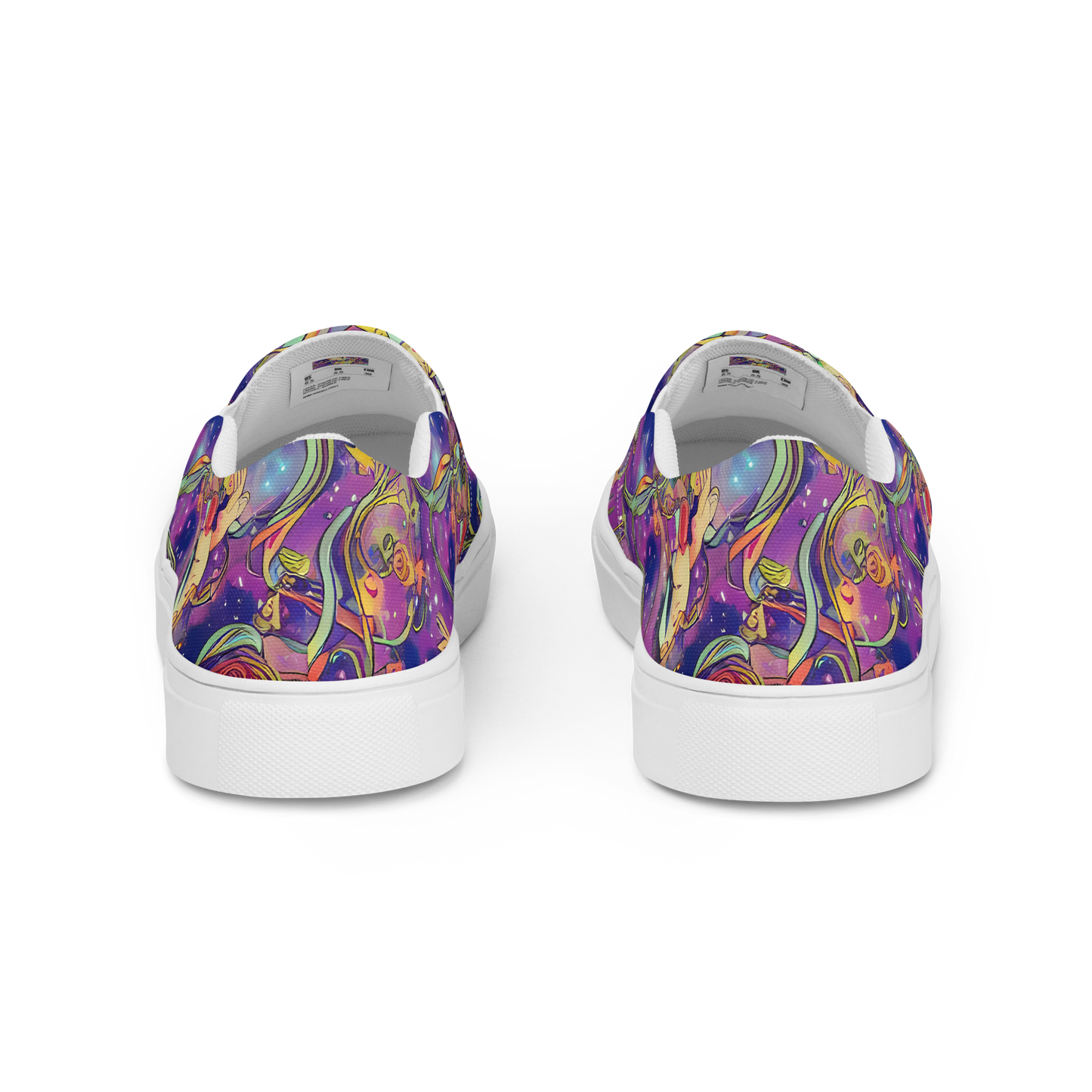 Men's Slip-On Canvas Shoes - Spiral of Stardust