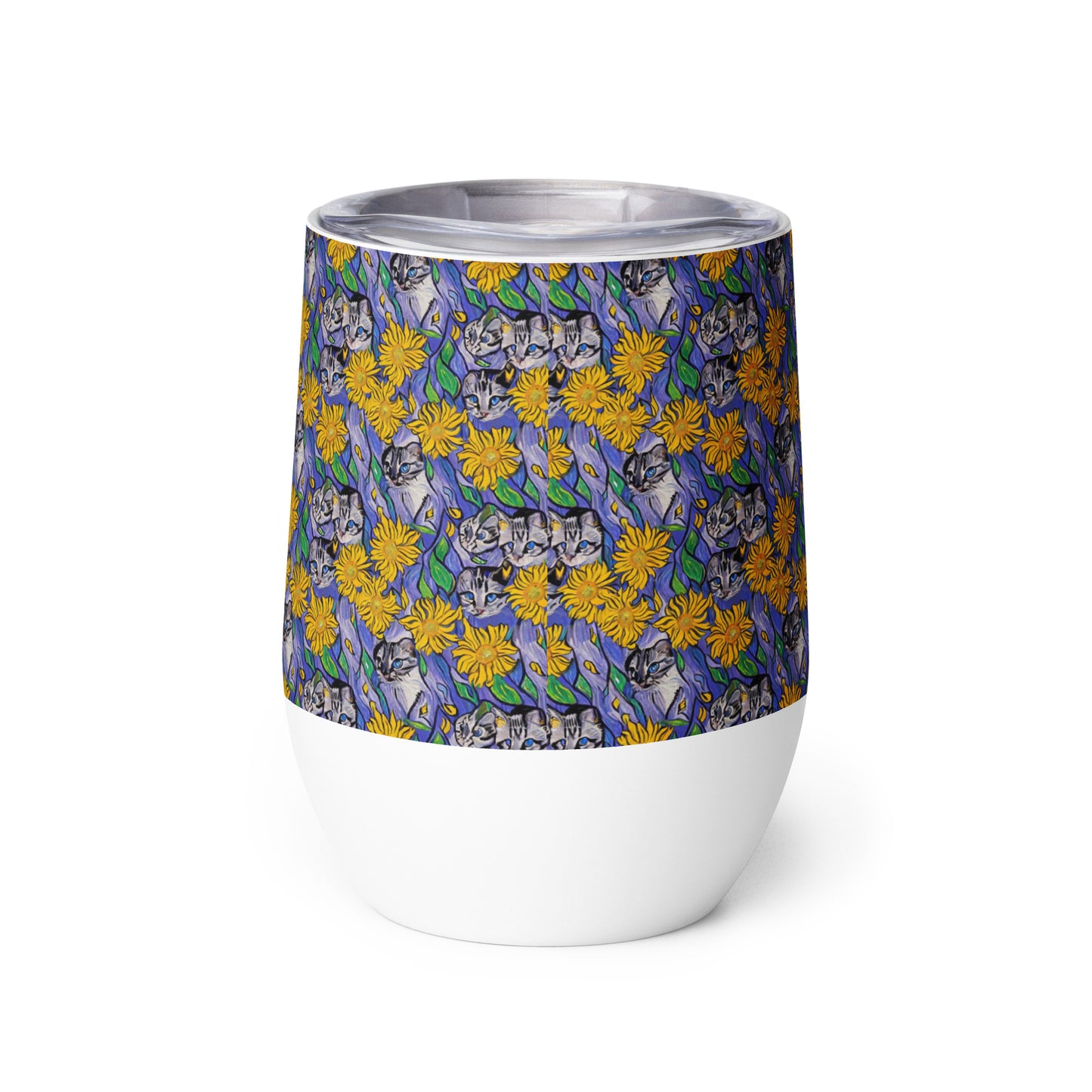 Wine Tumbler - Feline Flora