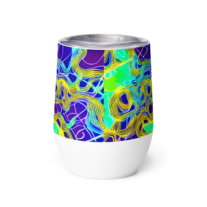 Wine Tumbler - Neon Jungle Rhapsody